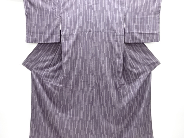 JAPANESE KIMONO / HON SHIOZAWA TSUMUGI / WOVEN ABSTRACT PATTERN 